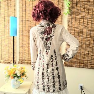 Paparazzi by Biz Floral Embroidered Coat